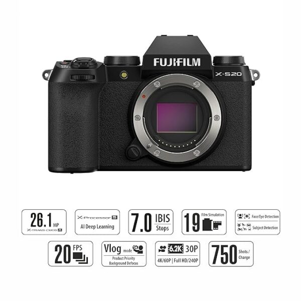 Fujifilm X-S20 26.1MP APS-c X-Trans Sensor|AI Deep Learning - Image 3