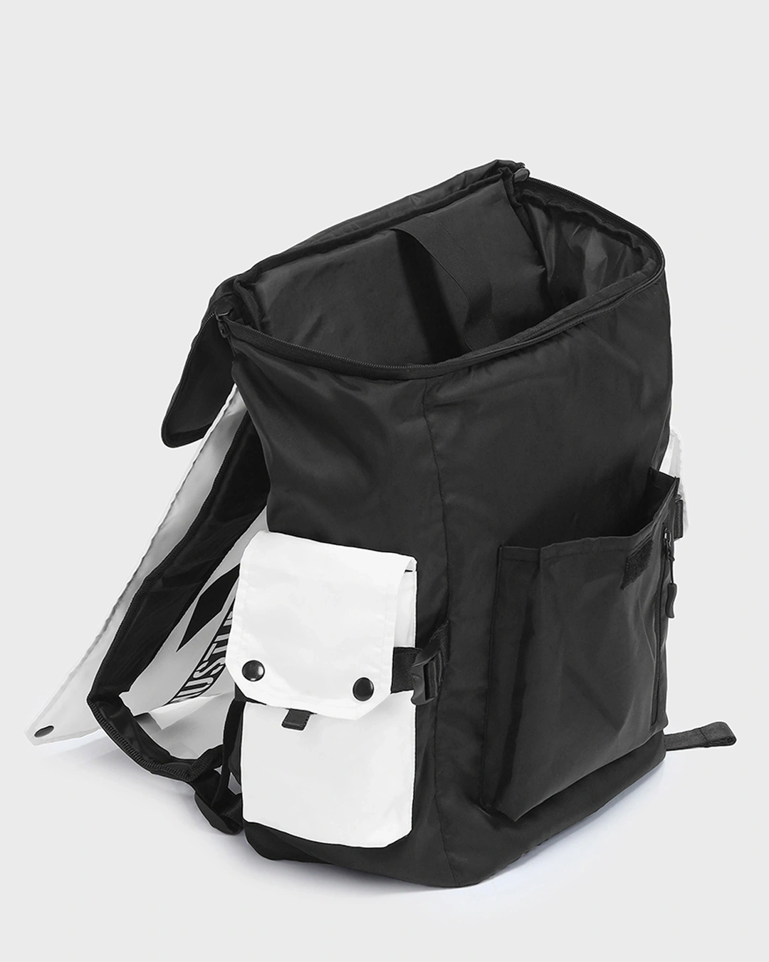 Black Hustle Printed Backpack - Image 3